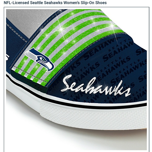 💲⬇️ Seattle Seahawks Slip-On Sneakers - Picture 6 of 6